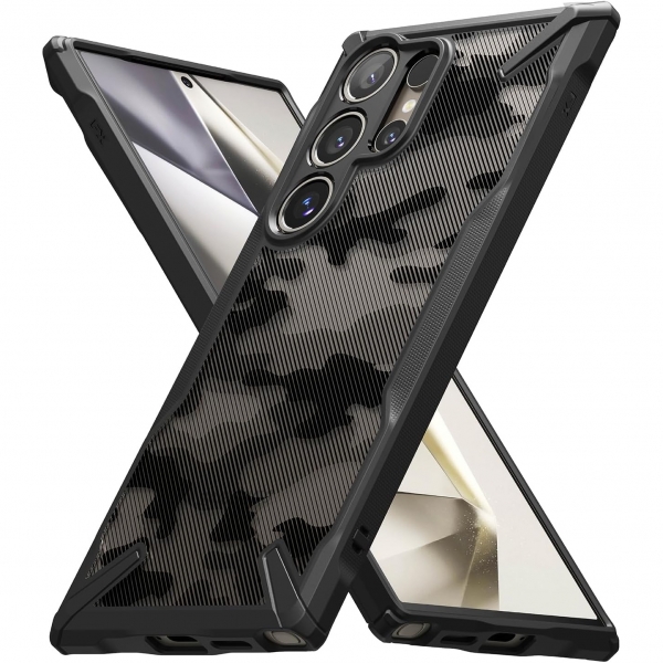 Ringke Fusion-X Serisi Galaxy S24 Ultra Klf-Camo Black