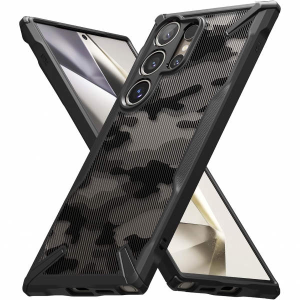 Rin gke Fusion-X Galaxy S24 Ultra Klf-Camo Black