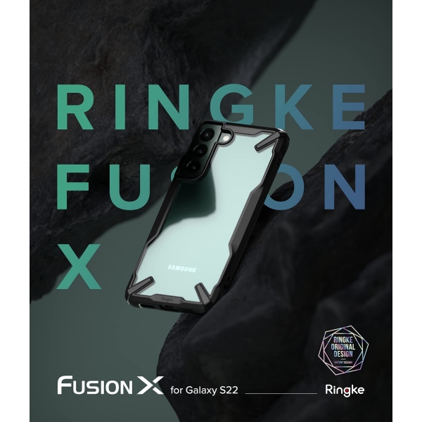 Ringke Fusion-X Serisi Samsung Galaxy S22 Kılıf -Black