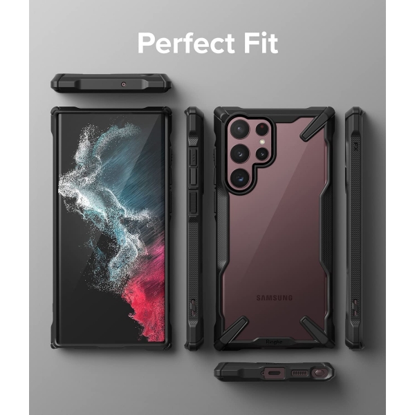 Rin gke Fusion X Samsung Galaxy S22 Ultra Klf-Black