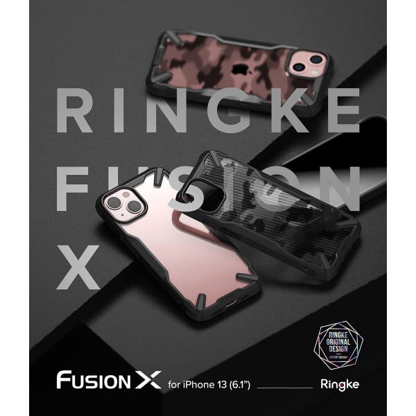 Ringke Fusion-X Serisi Apple iPhone 15 Klf-Black