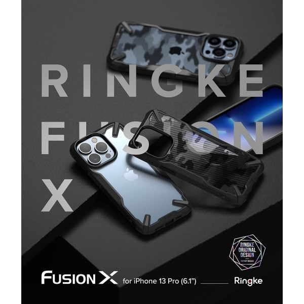 Ringke Fusion-X Serisi iPhone 13 Pro Max Klf-Black