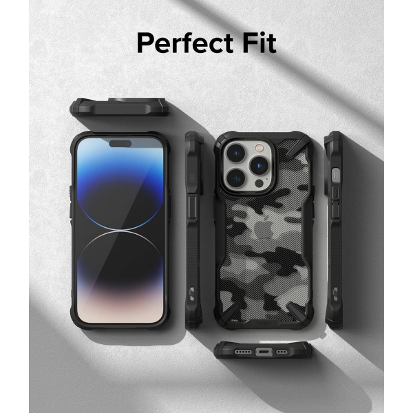 Rin gke Fusion-X iPhone 14 Pro Klf-Camo Black