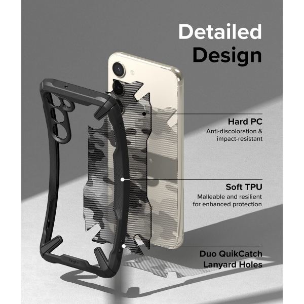 Ringke Fusion-X Serisi Galaxy S23 Klf-Camo Black