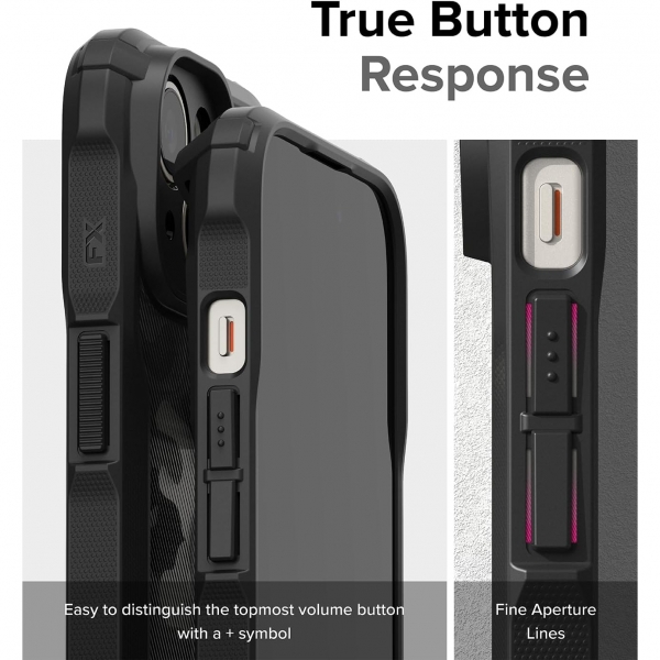 Ringke Fusion-X Serisi Apple iPhone 15 Plus Klf-Camo