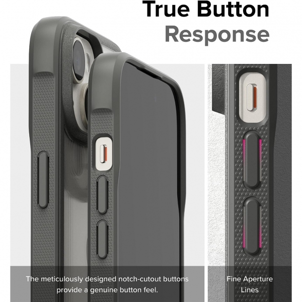 Rin gke Fusion Bold Apple iPhone 15 Klf-Smoke Gray