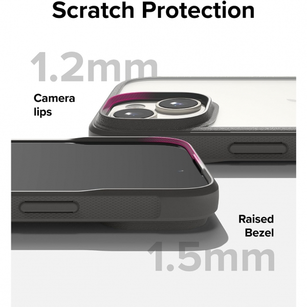 Rin gke Fusion Bold Apple iPhone 15 Klf-Smoke Gray