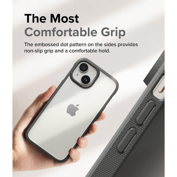 Rin gke Fusion Bold Apple iPhone 15 Klf-Smoke Gray
