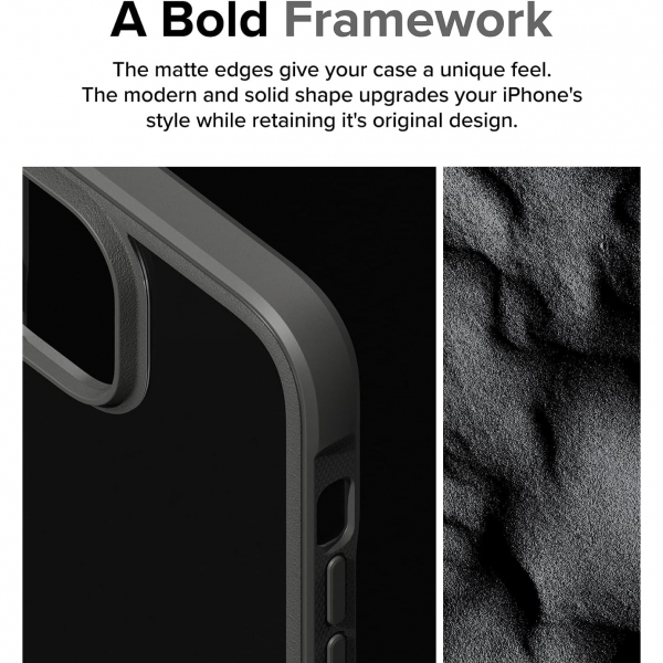 Ringke Fusion Bold Serisi Apple iPhone 15 Klf-Smoke Gray