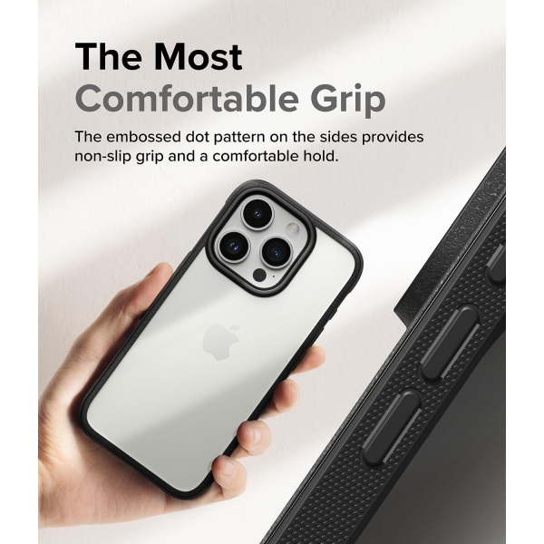 Rin gke Fusion Bold Serisi Apple iPhone 15 Pro Klf-Black