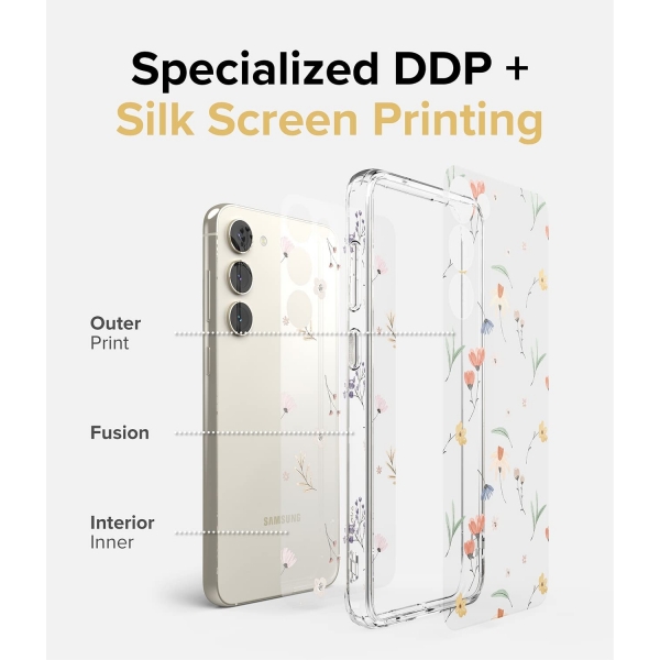 Rin gke Fusion Design Galaxy S23 Plus Klf-Floral
