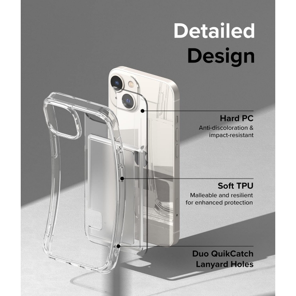 Rin gke Fusion Card Apple iPhone 15 Czdan Klf