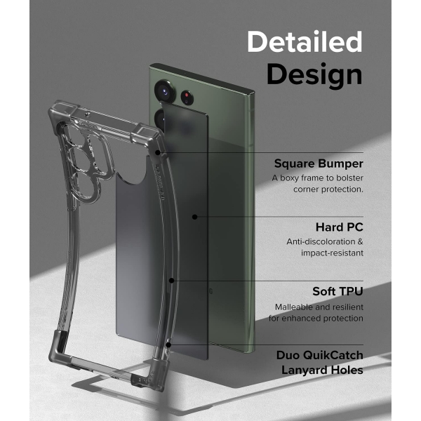 Rin gke Fusion Design Galaxy S23 Ultra effaf Klf-Matte Smoke Black
