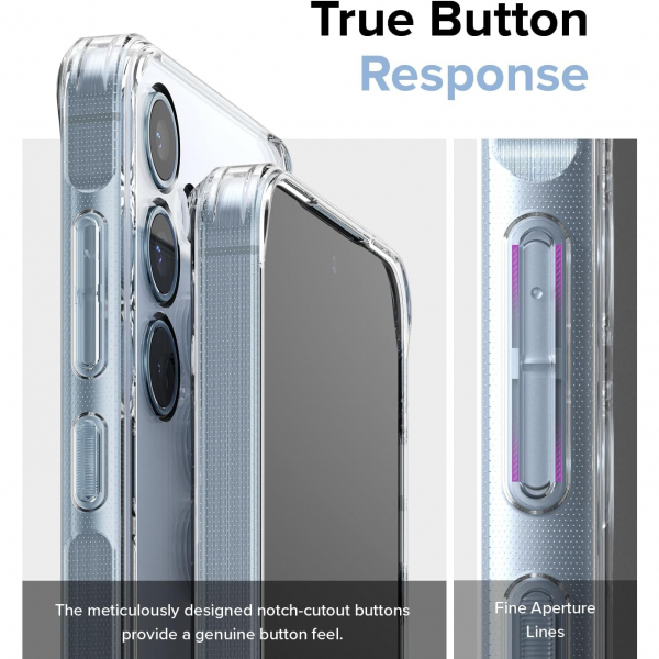 Rin gke Fusion Galaxy A55 Darbeye Dayankl Klf -Clear