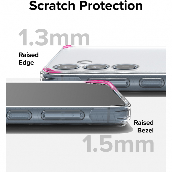 Rin gke Fusion Galaxy A55 Darbeye Dayankl Klf -Matte Clear