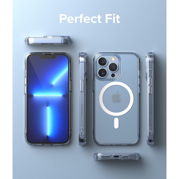 Rin gke Fusion Manyetik iPhone 13 Pro effaf Klf