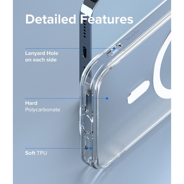 Ringke Fusion Manyetik Serisi iPhone 13 Pro effaf Klf