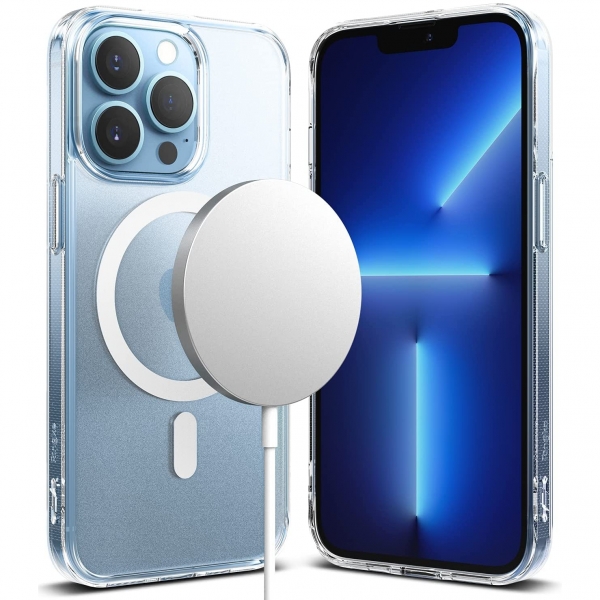 Rin gke Fusion Manyetik iPhone 13 Pro effaf Klf