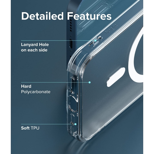 Ringke Fusion Manyetik Serisi iPhone 13 effaf Klf