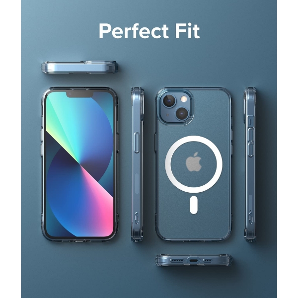 Rin gke Fusion Manyetik  iPhone 13 effaf Klf