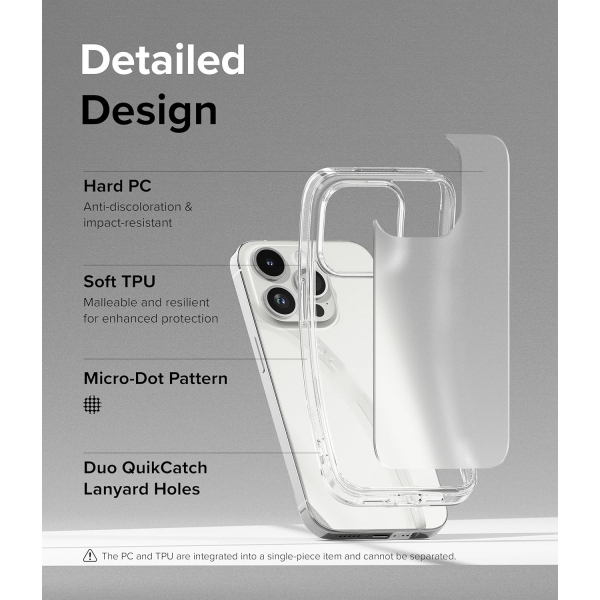 Rin gke Fusion Apple iPhone 15 Pro effaf Klf-Matte Clear