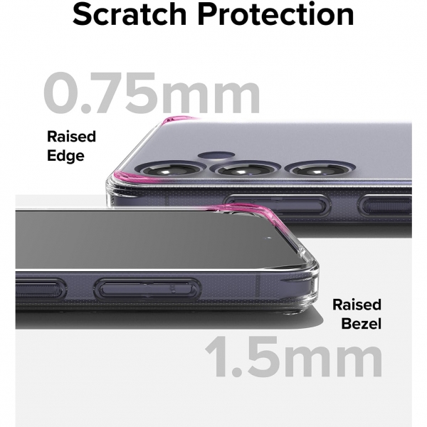Rin gke Fusion Galaxy S24 Darbeye Dayankl Klf -Matte Clear