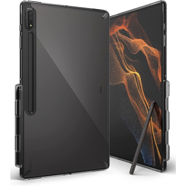 Ringke Fusion Serisi Galaxy Tab S8 Ultra Kılıf (14.6 inç)-Smoke Black