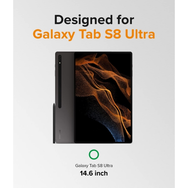 Rin gke Fusion Galaxy Tab S8 Ultra Klf (14.6 in)-Smoke Black