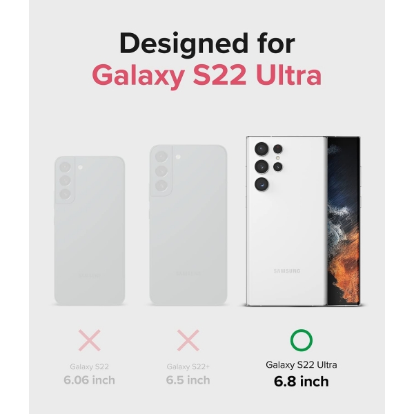 Ringke Fusion Serisi Samsung Galaxy S22 Ultra Klf -Clear