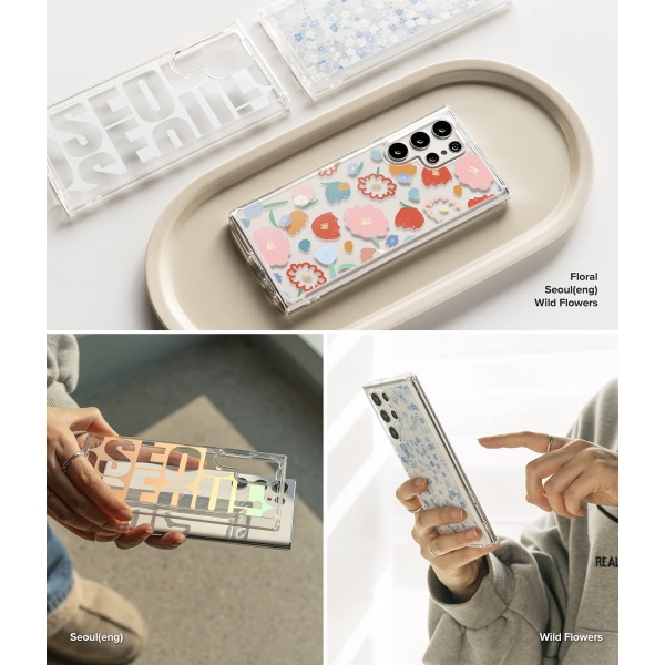 Rin gke Fusion Samsung Galaxy S22 Ultra Klf -Floral