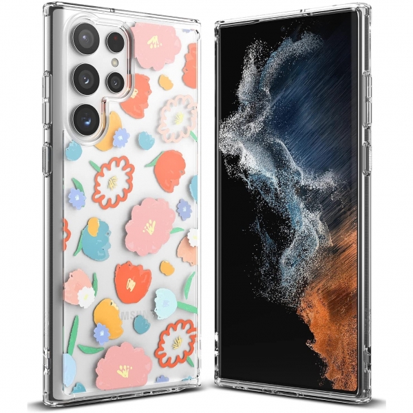 Rin gke Fusion Samsung Galaxy S22 Ultra Klf -Floral