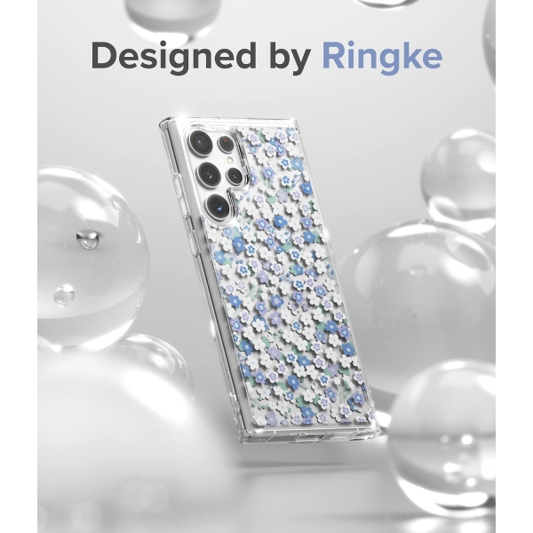 Ringke Fusion Serisi Samsung Galaxy S22 Ultra Klf -Wild Flowers