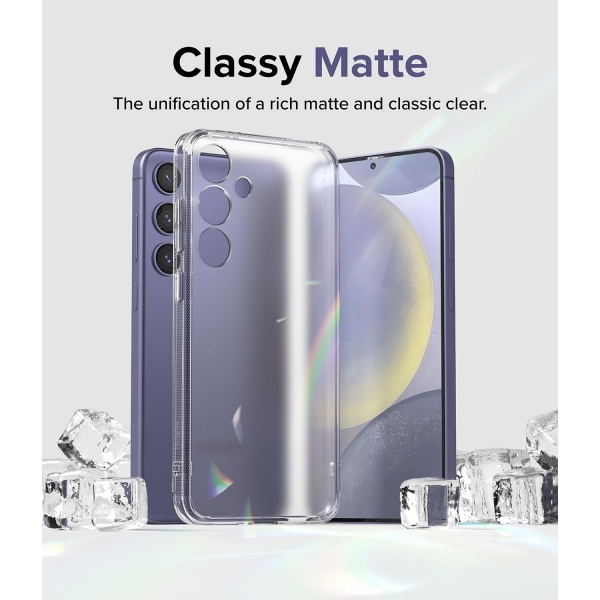 Ringke Fusion Serisi Samsung Galaxy S24 Plus Klf -Matte Clear