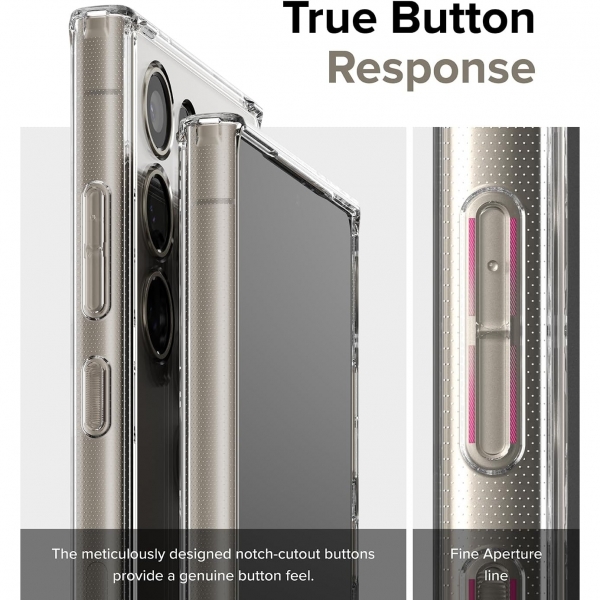 Ringke Fusion Serisi Samsung Galaxy S24 Ultra Klf -Clear