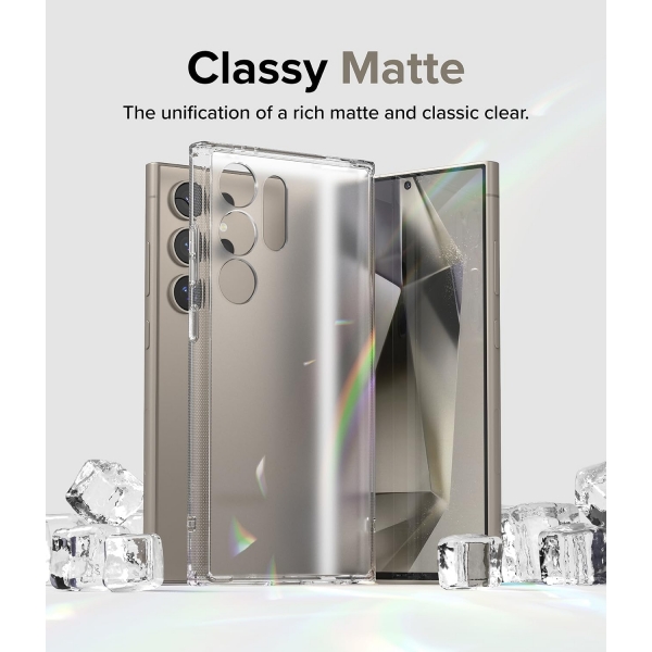 Ringke Fusion Serisi Samsung Galaxy S24 Ultra Klf -Matte Clear