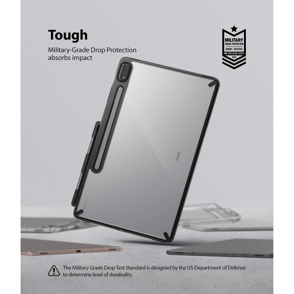 Rin gke Fusion Blmeli Samsung Tab S8 Klf-Smoke Black