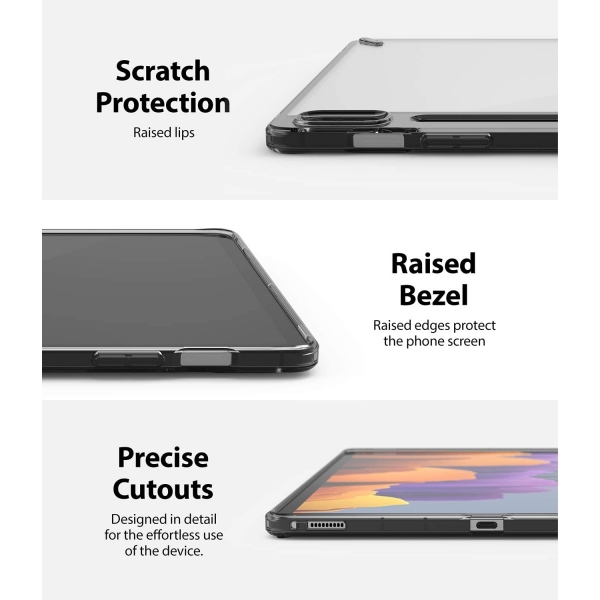 Rin gke Fusion Blmeli Samsung Tab S8 Klf-Smoke Black