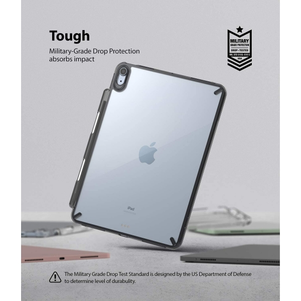 Ringke Fusion Serisi iPad Air 4 Kalem Blmeli Klf-Black