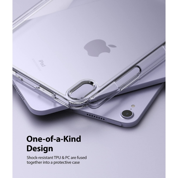 Rin gke Fusion iPad Mini 6 Kalem Blmeli Klf-Clear
