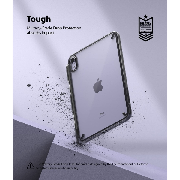Rin gke Fusion iPad Mini 6 Kalem Blmeli Klf-Black