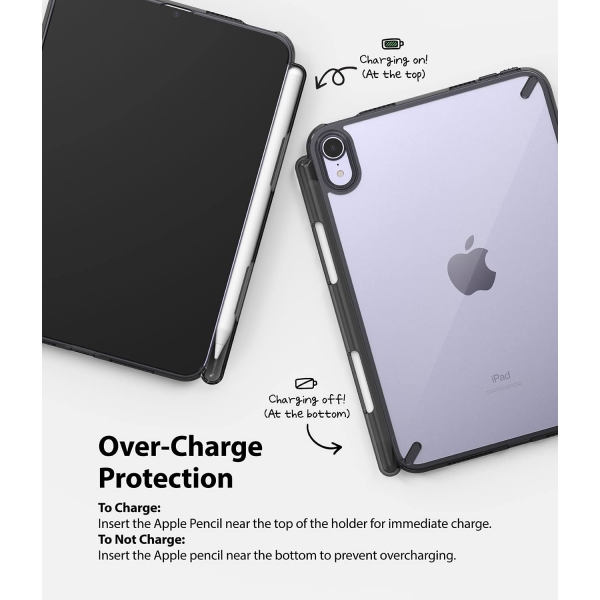 Rin gke Fusion iPad Mini 6 Kalem Blmeli Klf-Black