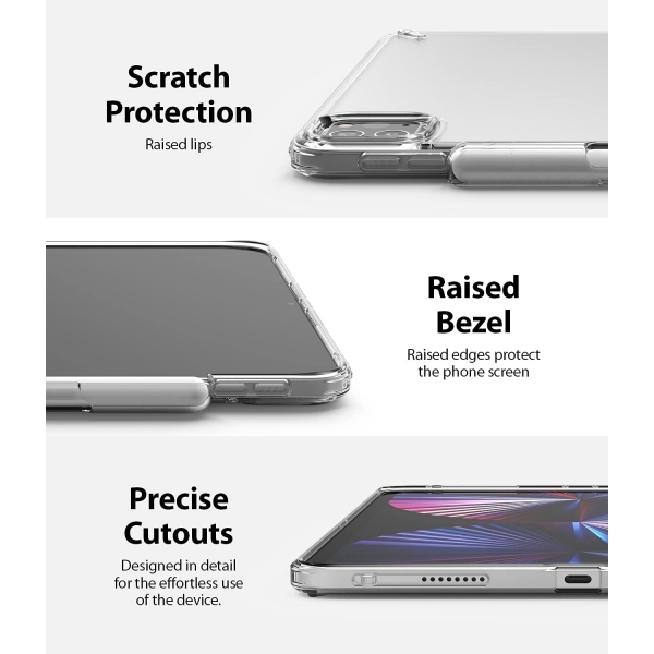 Rin gke Fusion iPad Pro Kalem Blmeli Klf (11 in)-Clear