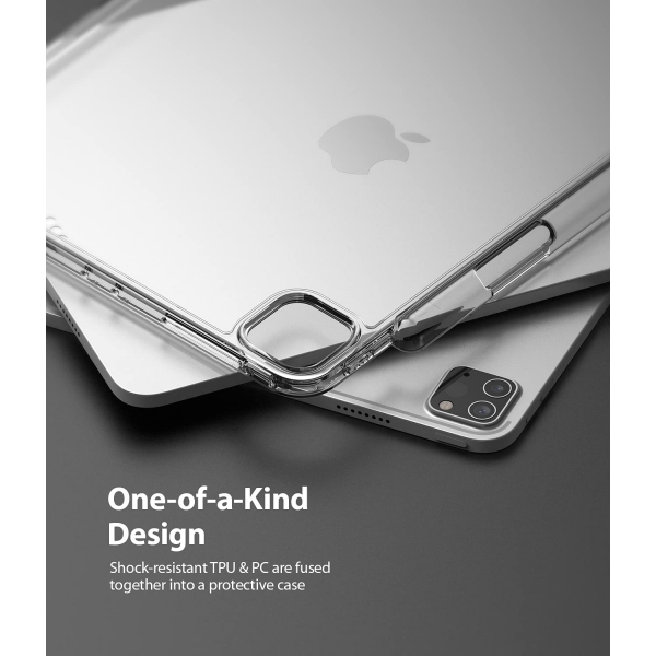 Ringke Fusion Serisi iPad Pro Kalem Blmeli Klf (11 in)-Clear