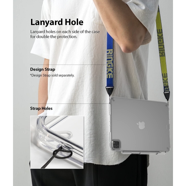 Rin gke Fusion iPad Pro Kalem Blmeli Klf (11 in)-Clear