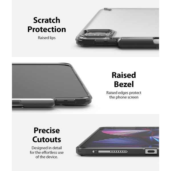 Ringke Fusion Serisi iPad Pro Kalem Blmeli Klf (11 in)-Black