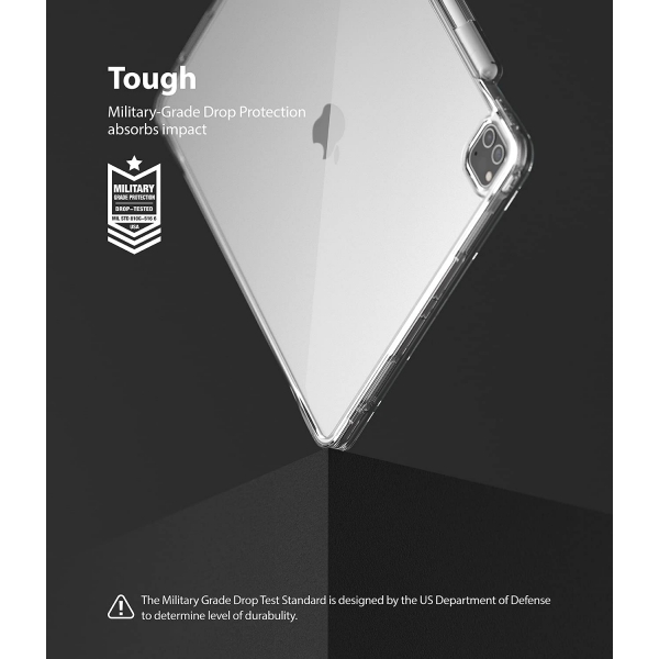 Rin gke Fusion iPad Pro Kalem Blmeli Klf (12.9 in)-Clear