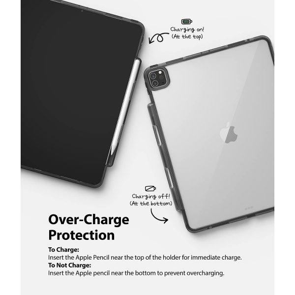Rin gke Fusion iPad Pro Kalem Blmeli Klf (12.9 in)-Black