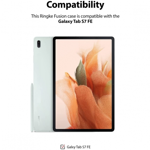 Rin gke Fusion iPad Pro Kalem Blmeli Klf (12.9 in)-Clear