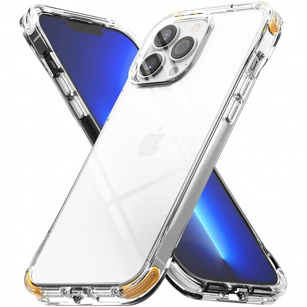 Rin gke Fusion iPhone 13 Pro Max effaf Klf-White Yellow