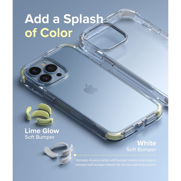 Rin gke Fusion iPhone 13 Pro Max effaf Klf-White Lime Glow